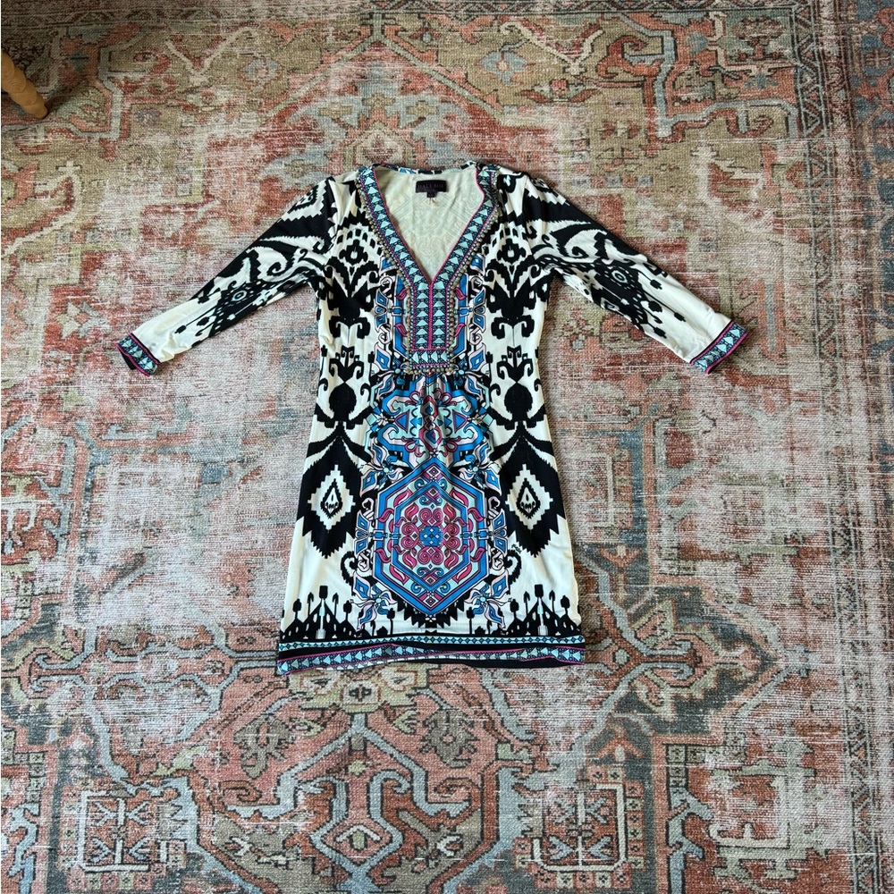 Hale Bob dress with beaded detail. XS